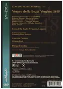 DVD - Monteverdi / Diego Fasolis - Vespro Della Beata Vergin