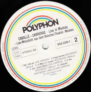 LP - Montserrat Caballé , José Carreras - Live In Moskau