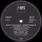 LP - Monty Alexander - Ernest Ranglin - Monty Alexander - Ernest Ranglin