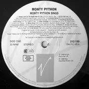 LP - Monty Python - Monty Python Sings
