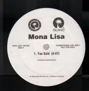 12inch Vinyl Single - Mona Lisa - You Said