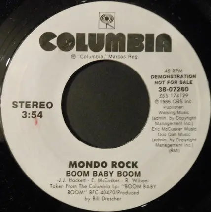 Mondo Rock - Boom Baby Boom