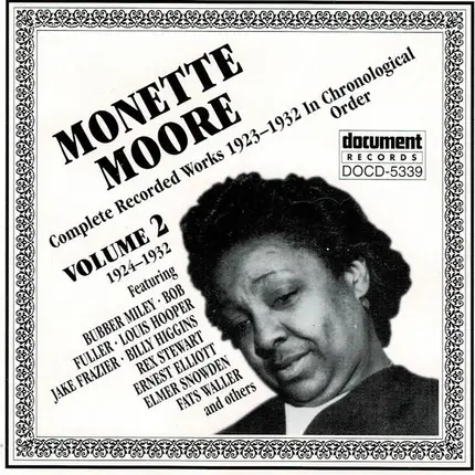 Monette Moore - Complete Recorded Works 1923-1932 In Chronological Order Volume 2 (1924-1932)