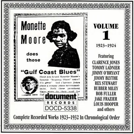Monette Moore - Complete Recorded Works 1923-1932 In Chronological Order Volume 1 (1923-1924)