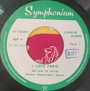 7inch Vinyl Single - Monica 'Honeyvoice' Davies - I Love Paris - EP