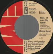 7inch Vinyl Single - Monica Morell - Hallo, Ist Denn Hier Keiner
