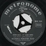 7inch Vinyl Single - Monika Förster Duo - Mein Herz, Ist Dein Herz - Company Sleeve