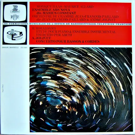 Monique Haas , Maurice Allard , Ensemble Ars Nova , Orchestre De Chambre Jean-François Paillard / M - Etude Pour Piano & Ensemble Instrumental / Esercizio Per Archi / Concerto Pour Basson & Cordes