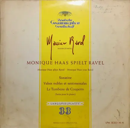 Monique Haas - Monique Haas Spielt Ravel