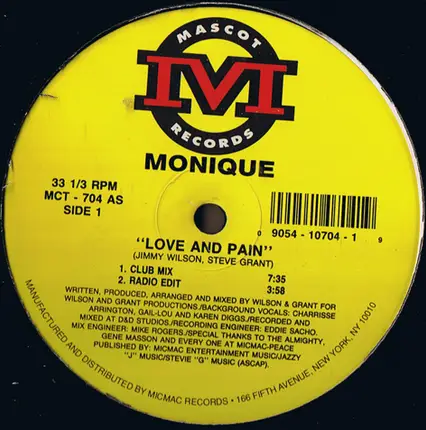 Monique - Love And Pain