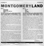 LP - Monk Montgomery , Wes Montgomery , Buddy Montgomery , Harold Land , Pony Poindexter , Louis Hayes , - Montgomeryland - incl. OBI & inlay