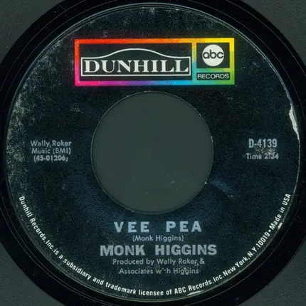 Monk Higgins - Vee Pea / MacArthur Park