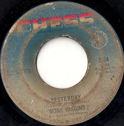 Monk Higgins - Yesterday / The Look Of Love