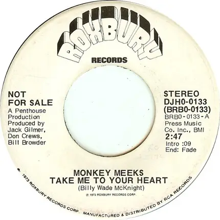 Monkey Meeks - Take Me To Your Heart