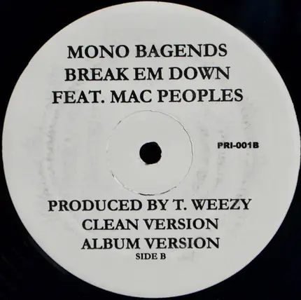 Mono Bagends - I Don't Wanna Work