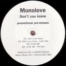 Monolove - Don't You Know