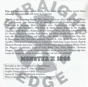 7inch Vinyl Single - Monster X - To The Positive Youth - Gray Marbled Vinyl, Insert