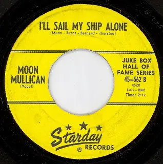 Moon Mullican - Mona Lisa / I'll Sail My Ship Alone