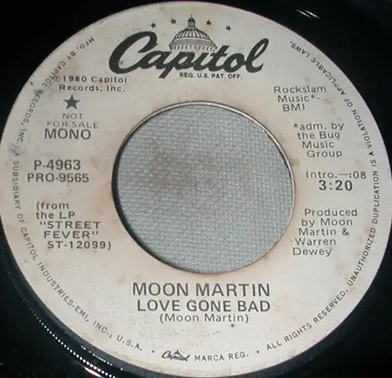 Moon Martin - Love Gone Bad