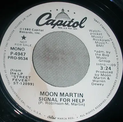 Moon Martin - Signal For Help