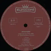 LP - Mussorgsky / Tchaikovsky / Glinka a.o. - Lieder Von Liebe Und Tod - +Insert