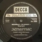 LP - Mussorgsky / Prokofiev - Elisabeth Söderström Sings Songs For Children - ffss