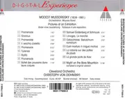 CD - Modest Mussorgsky / The Cleveland Orchestra • Christoph von Dohnányi - Pictures At An Exhibition / A Night On The Bare Mountain