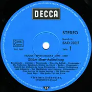 LP - Mussorgsky / Ravel - Bilder Einer Ausstellung (Zwei Vollständige Aufnahmen)