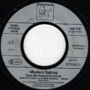 7inch Vinyl Single - Modern Talking - Give Me Peace On Earth