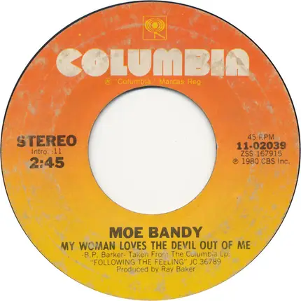 Moe Bandy - My Woman Loves The Devil Out Of Me