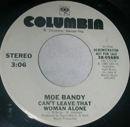 Moe Bandy - Can't Leave That Woman Alone