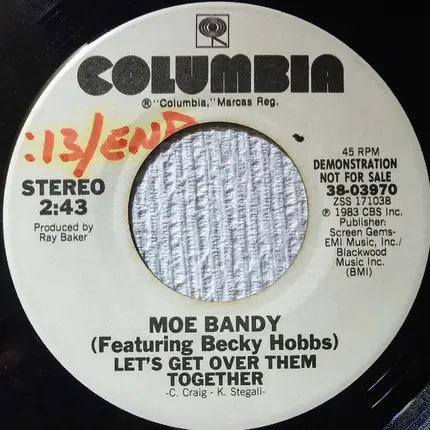 Moe Bandy - Let's Get Over Them Together