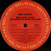 LP - Moe Bandy - Moe Bandy Sings The Songs Of Hank Williams