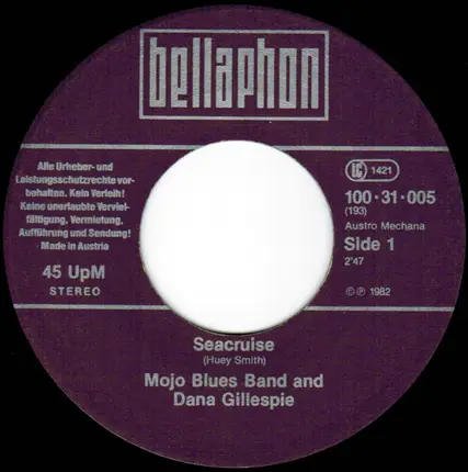Mojo Blues Band & Dana Gillespie - Seacruise / Big Ten Inch