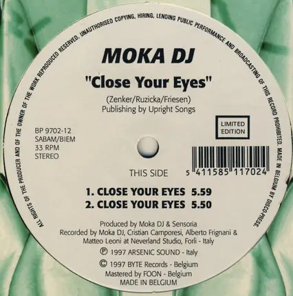 Moka DJ - Close Your Eyes