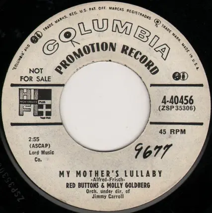 Molly Goldberg & Red Buttons - Practice, Darling, Practice / My Mother's Lullaby