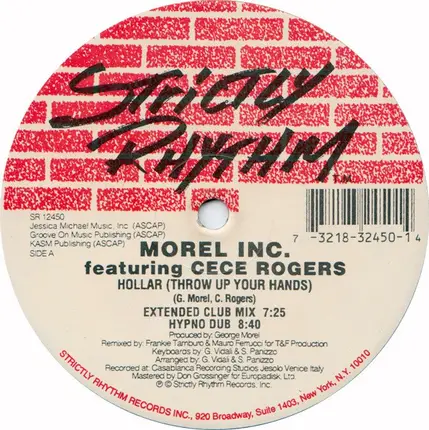 Morel Inc. Featuring Ce Ce Rogers - Hollar (Throw Up Your Hands) (The T&F Remixes)