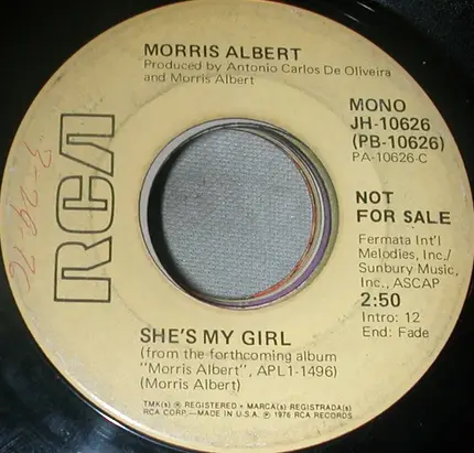 Morris Albert - She's My Girl
