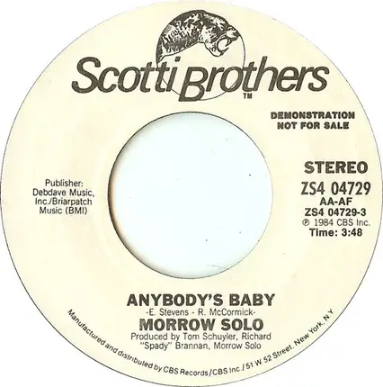 Morrow Solo - Anybody's Baby