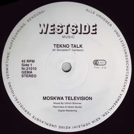 Moskwa TV - Tekno Talk