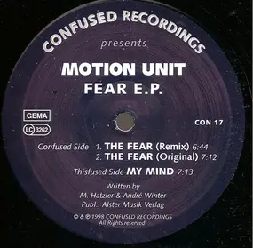 motion unit - Fear EP