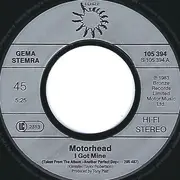 7inch Vinyl Single - Motörhead - I Got Mine