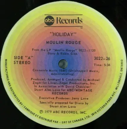 Moulin Rouge - Holiday / Lonely Days