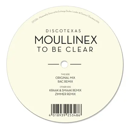 Moullinex - To Be Clear
