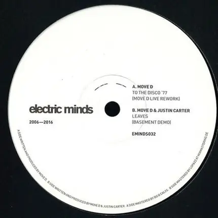 Move D & Justin Carter - To The Disco '77 (Live Rework) / Leaves