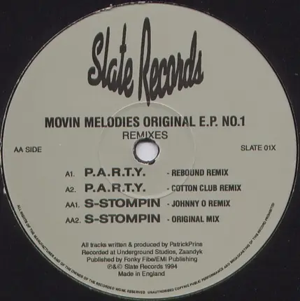 Movin' Melodies - Original EP No. 1 (Remixes)