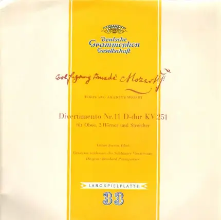 Mozart - Divertimento Nr.11 D-dur KV251. (Arthur Jensen)