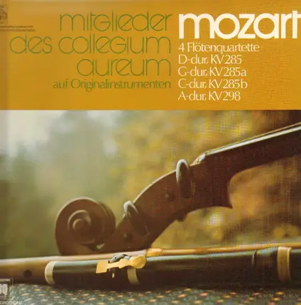 Mozart - 4 Flötenquartette D-dur, G-dur, C-dur, A-dur