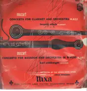 Mozart - Concerto For Clarinet And Orchestra K.622, Concerto For Bassoon And Orchestra In B Flat K.191