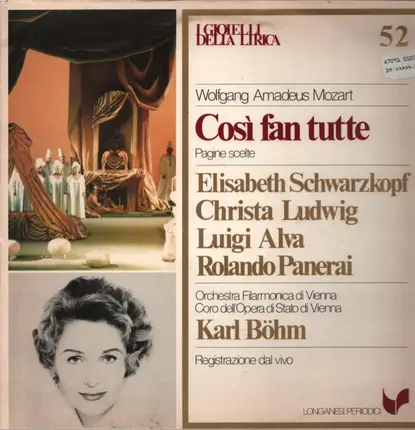 Mozart - Così Fan Tutte (Pagina Scelte), Böhm